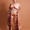 Ensemble grande taille pour femme avec bustier et pantalon