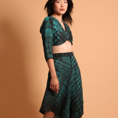 Crop top et skort ou pantalon jupe, pantalon effet jupe pour femme