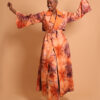 Trench fluide et long pour femme, Vedova Nera le trench coat corail sublime et créatif