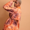 Trench fluide et long pour femme, Vedova Nera le trench coat corail sublime et créatif