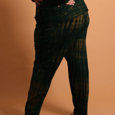 Pantalon droit fluide 100% jersey pour femme grande taille - Kroskel et son pantalon grande taille luxe pour femme