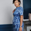 Robe en wax pour femme - motifs teintés à la main - Gaëlle