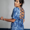 Robe en wax pour femme - motifs teintés à la main - Gaëlle