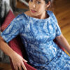 Robe en wax pour femme - motifs teintés à la main - Gaëlle