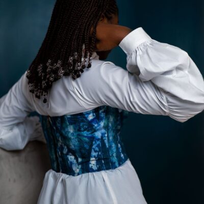Chemise blanche pour femme - chemise créateur Kroskel