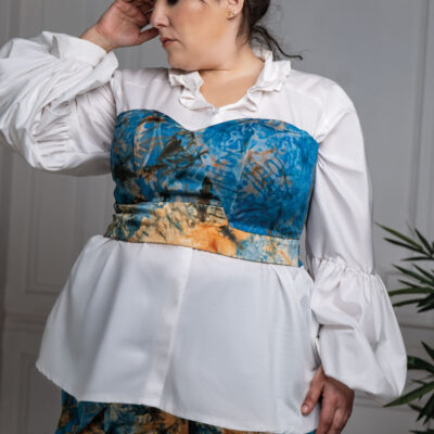Bustier top court pour femme - Voldès