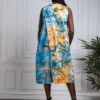 Robe évasée confortable bleue - Tadra