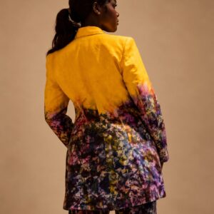 Pantalon de Tailleur Kroskel en lin — Dégradé Soleil - Thumbnail Image 2