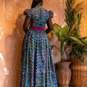 Robe Oracle Antonia — Turquoise, Fuchsia & Violet - Thumbnail Image 5
