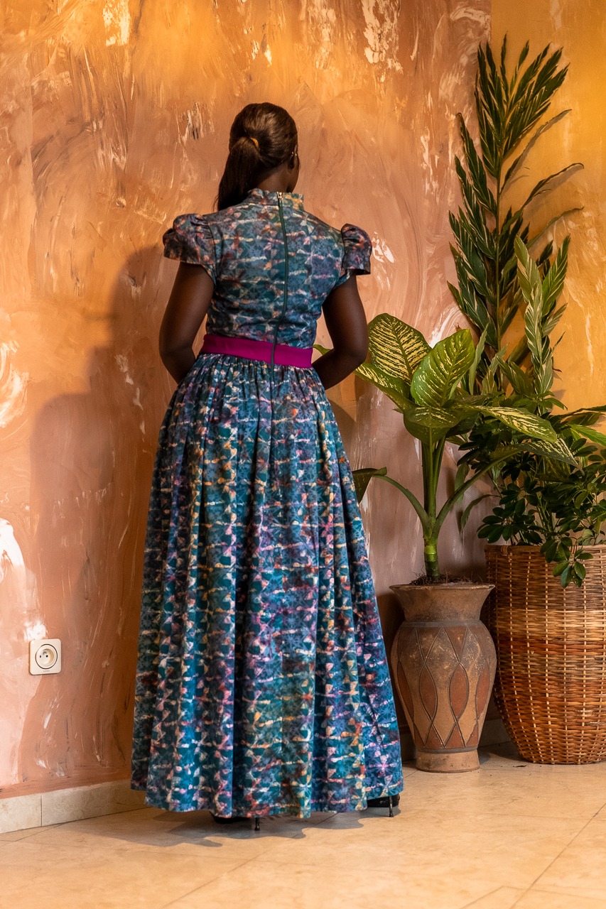 Robe Oracle Antonia — Turquoise, Fuchsia & Violet – Image 5