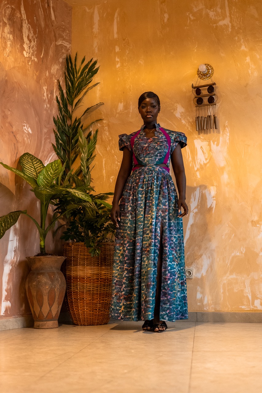 Robe Oracle Antonia — Turquoise, Fuchsia & Violet – Image 4