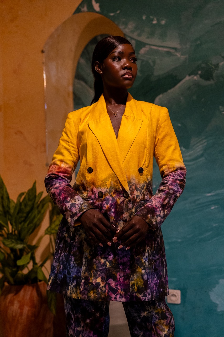 Veste Smoking Kroskel en lin — Dégradé Soleil – Image 5