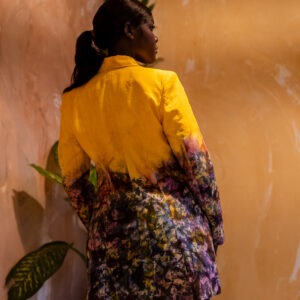 Veste Smoking Kroskel en lin — Dégradé Soleil - Thumbnail Image 2