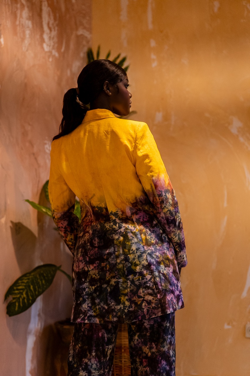 Veste Smoking Kroskel en lin — Dégradé Soleil – Image 2
